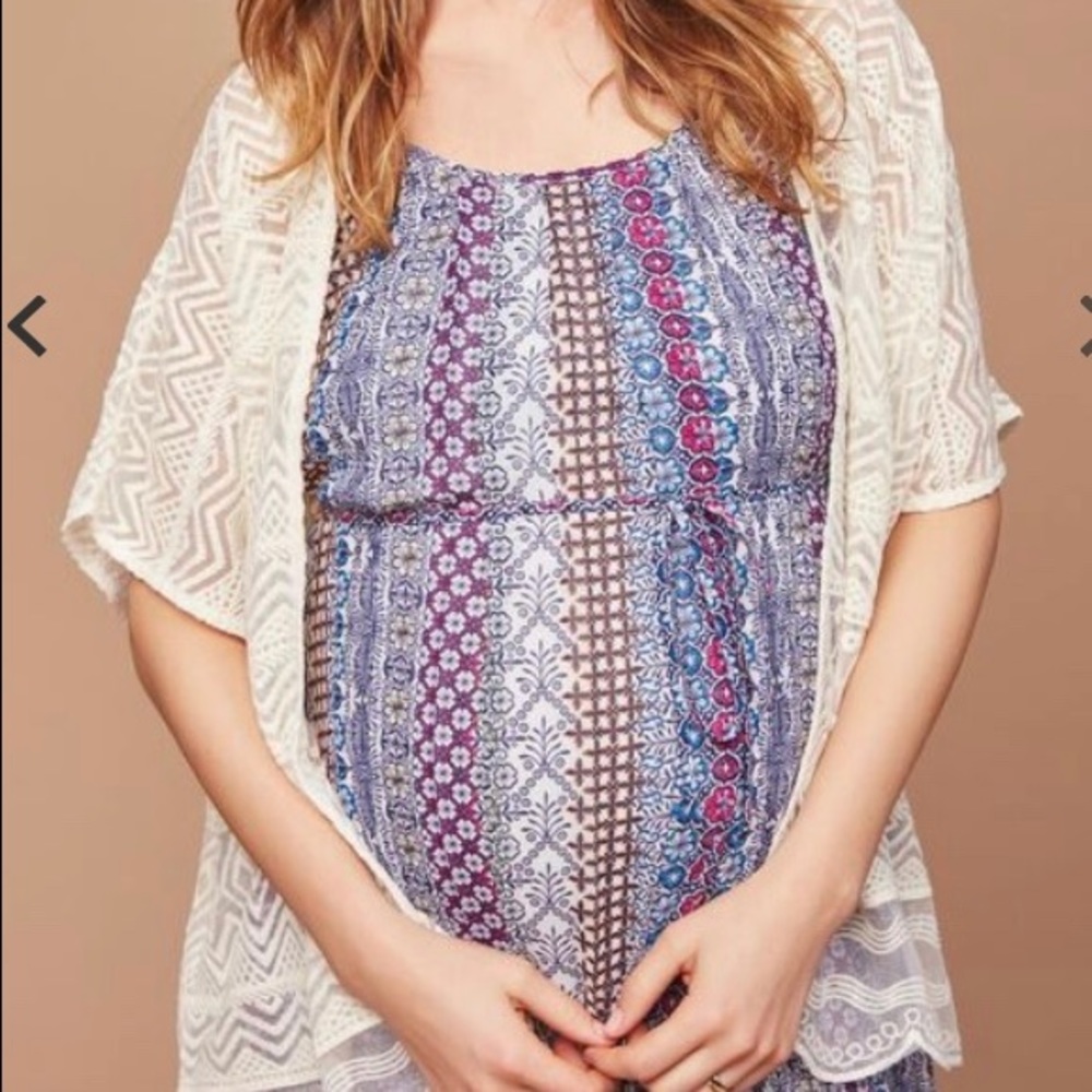 Motherhood Maternity Lace Cardigan